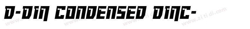 D-DIN Condensed DINC字体转换